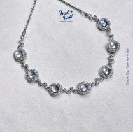 June Birthstone-Moonstone Bubble Bracelet